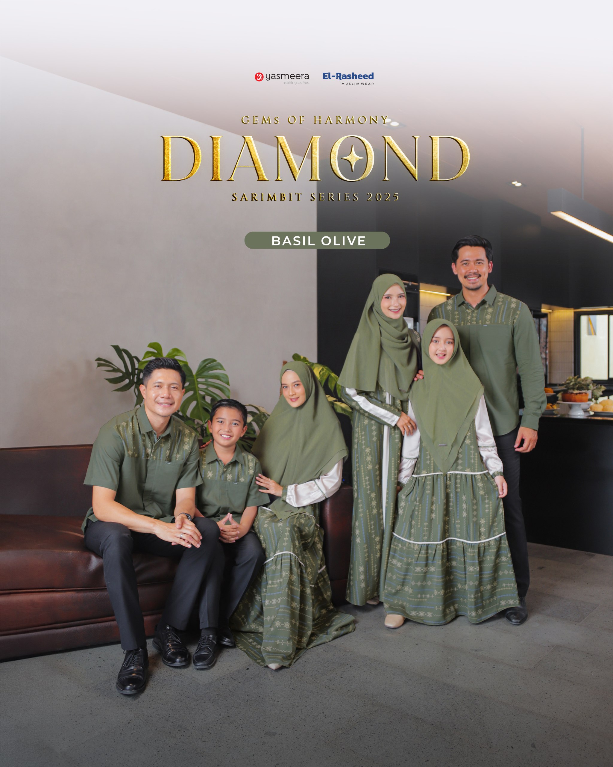 Yasmeera - SARIMBIT 2025 DIAMOND SERIES WARNA BASIL OLIVE thumb 8