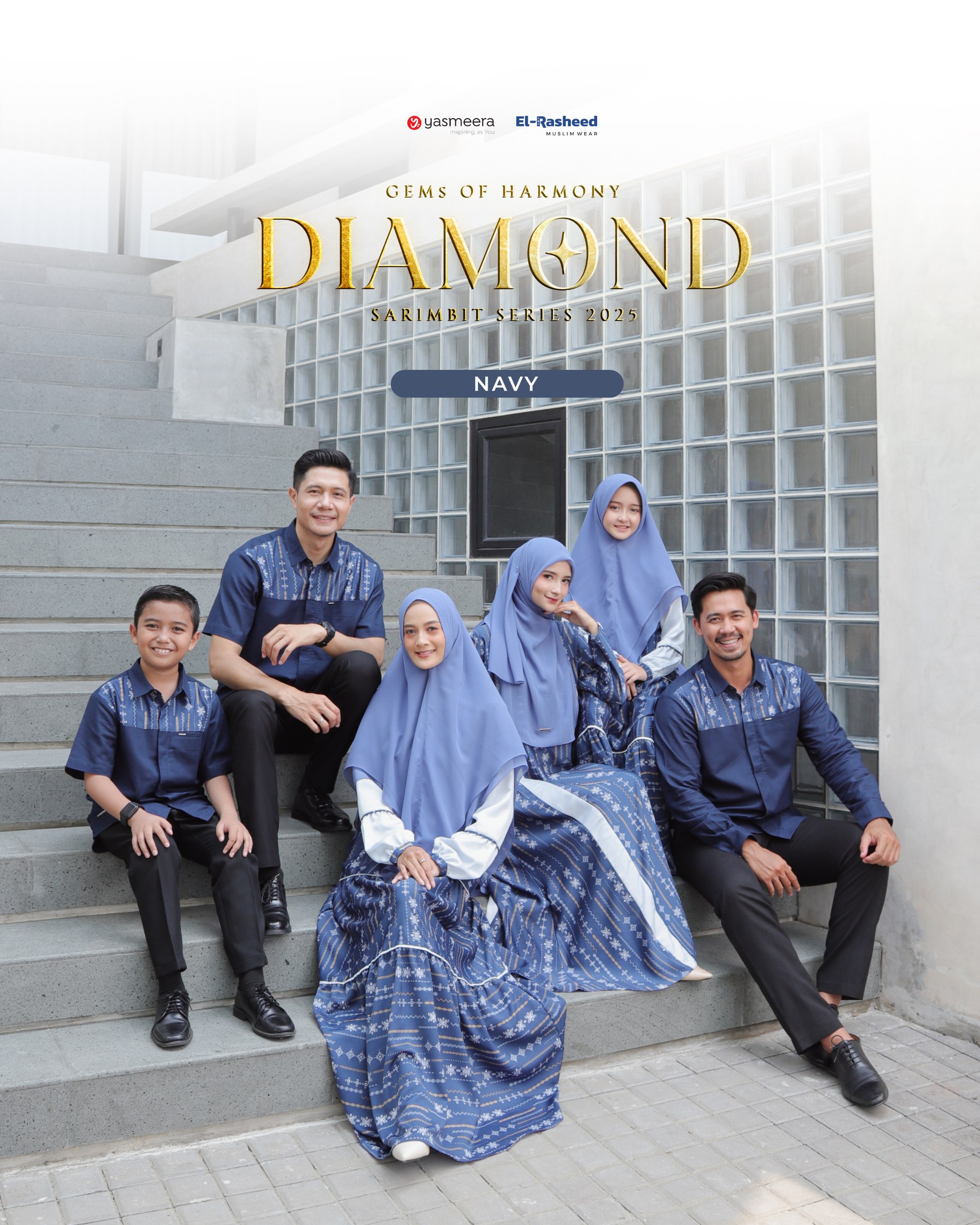 Yasmeera - SARIMBIT 2025 DIAMOND SERIES WARNA NAVY thumb 9