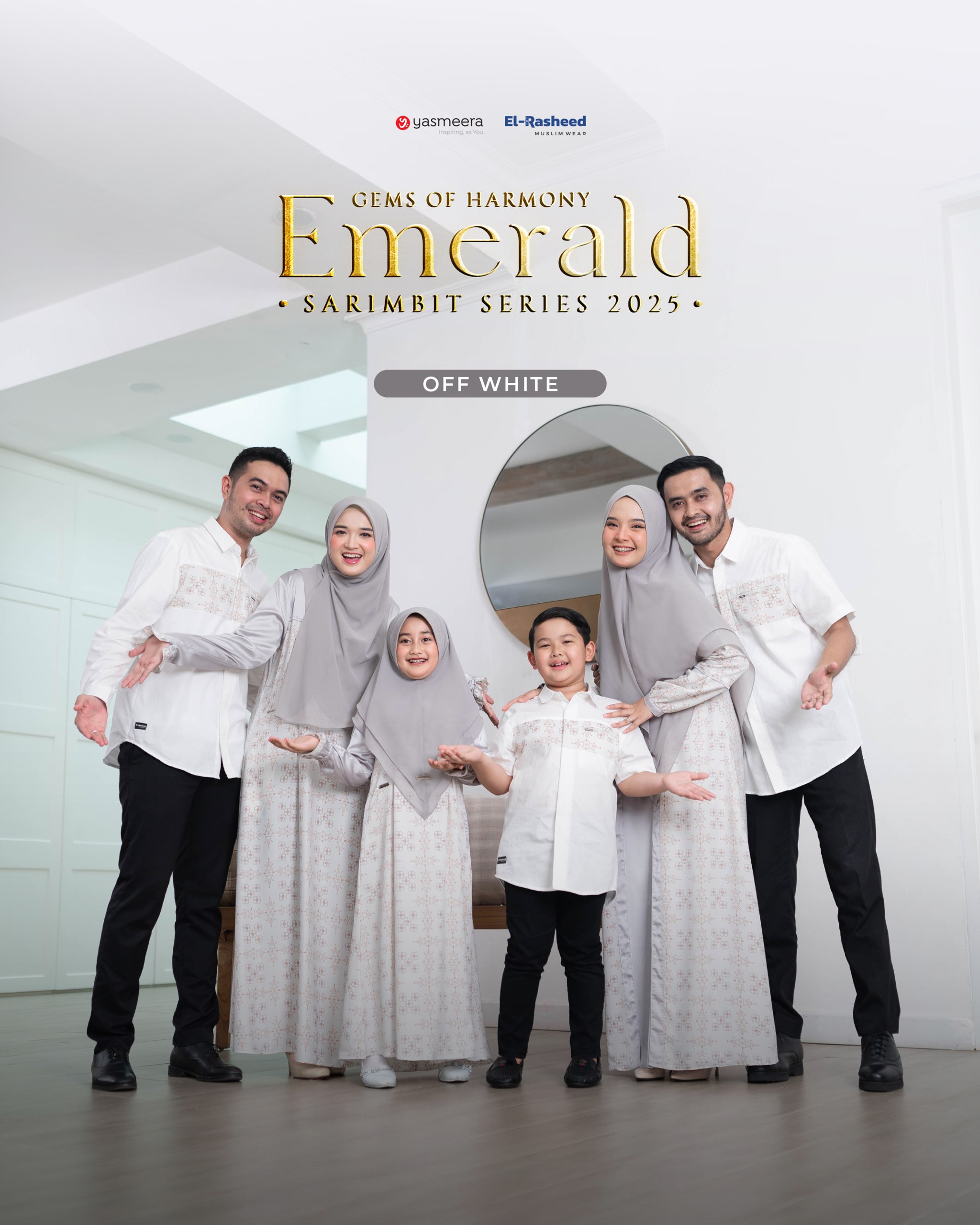 Yasmeera - SARIMBIT 2025 EMERALD SERIES WARNA OFF WHITE thumb 8