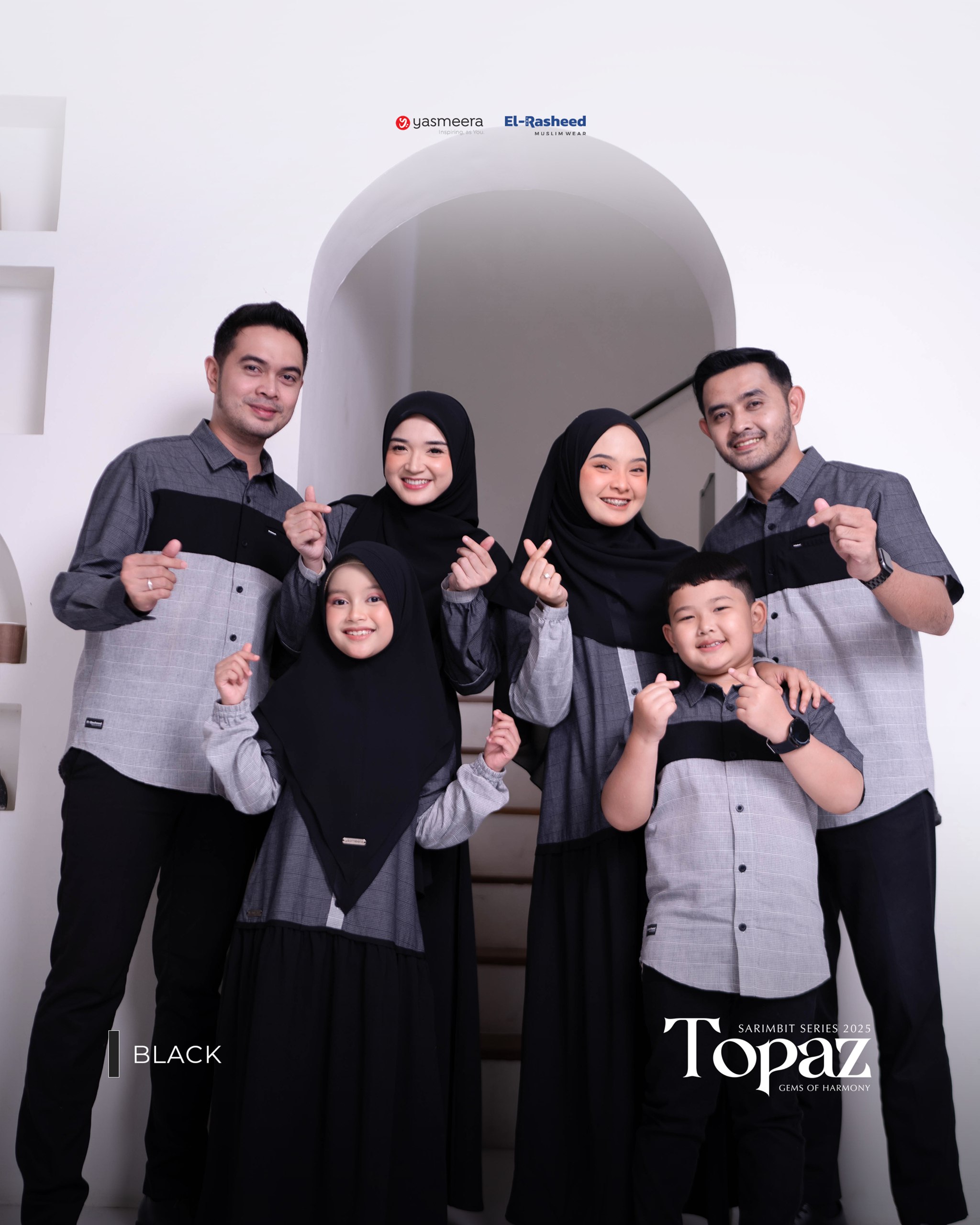 Yasmeera - SARIMBIT 2025 TOPAZ SERIES WARNA BLACK thumb 9