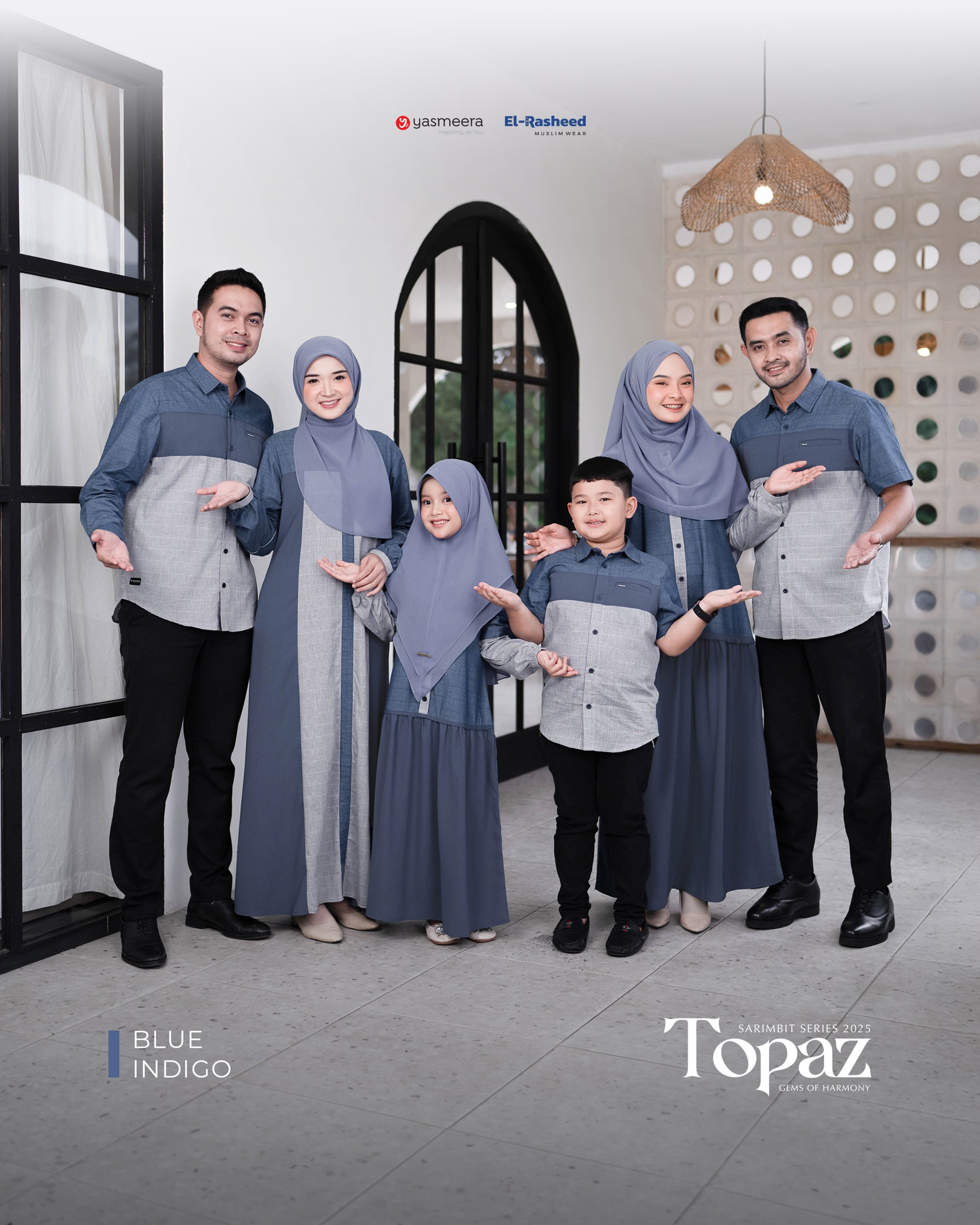 Yasmeera - SARIMBIT 2025 TOPAZ SERIES WARNA BLUE INDIGO thumb 9