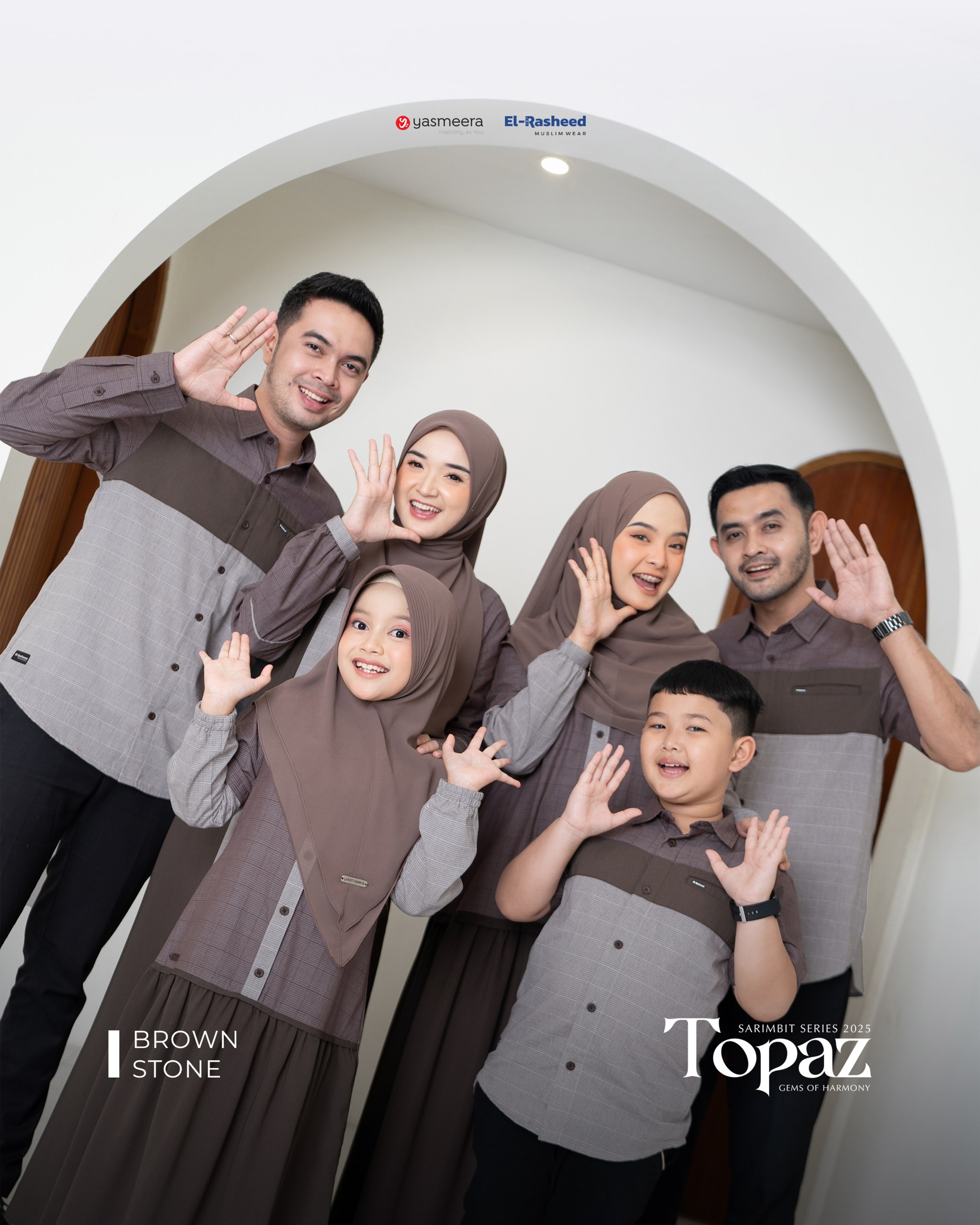Yasmeera - SARIMBIT 2025 TOPAZ SERIES WARNA BROWN STONE thumb 9