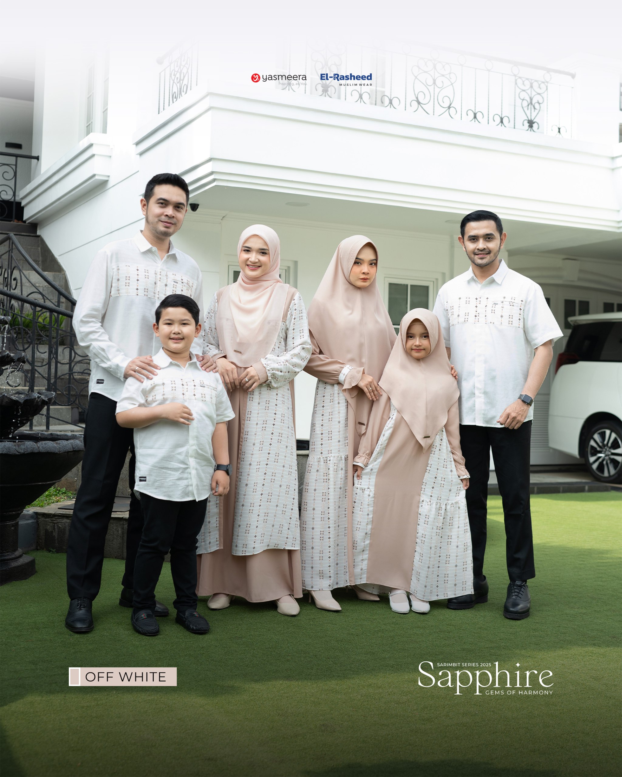 Yasmeera - SARIMBIT 2025 SAPPHIRE SERIES WARNA OFF WHITE thumb 9