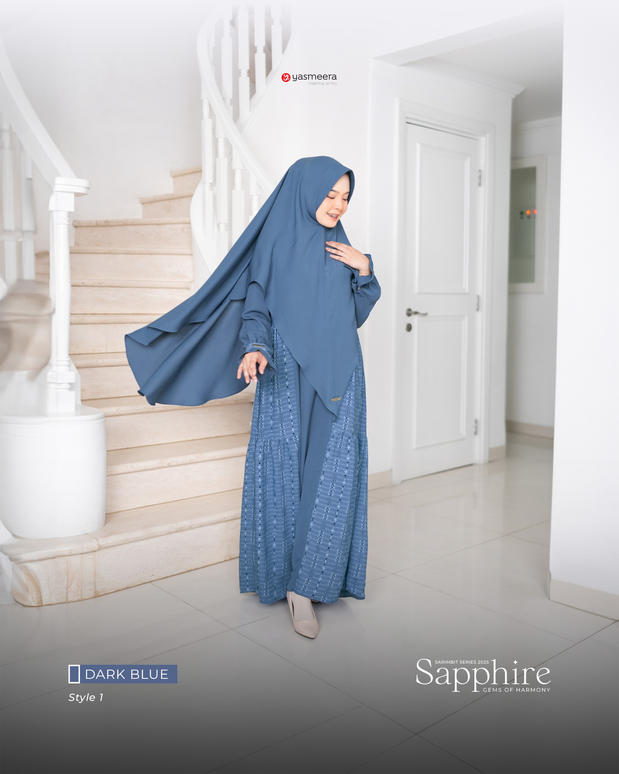 Yasmeera - SARIMBIT 2025 SAPPHIRE SERIES WARNA DARK BLUE