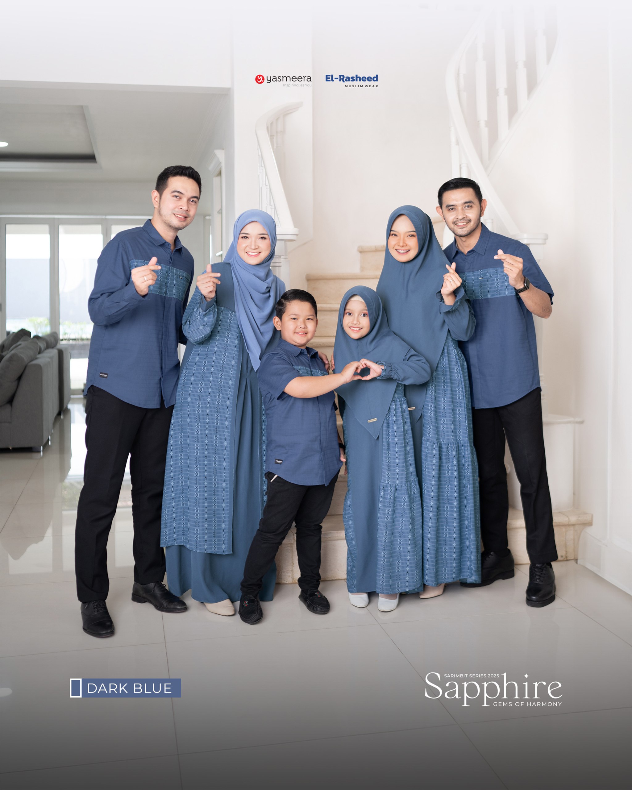 Yasmeera - SARIMBIT 2025 SAPPHIRE SERIES WARNA DARK BLUE thumb 11