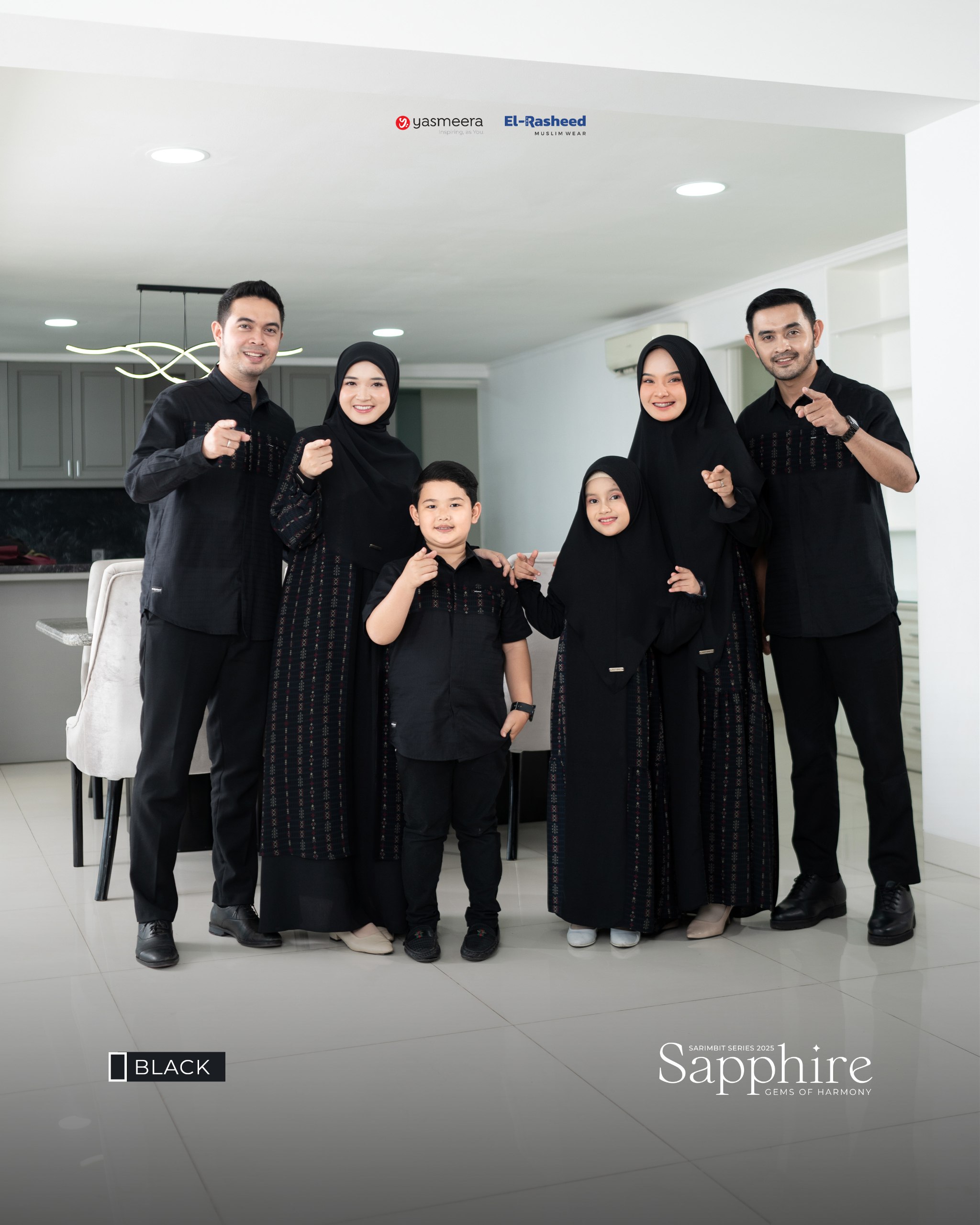 Yasmeera - SARIMBIT 2025 SAPPHIRE SERIES WARNA BLACK thumb 9
