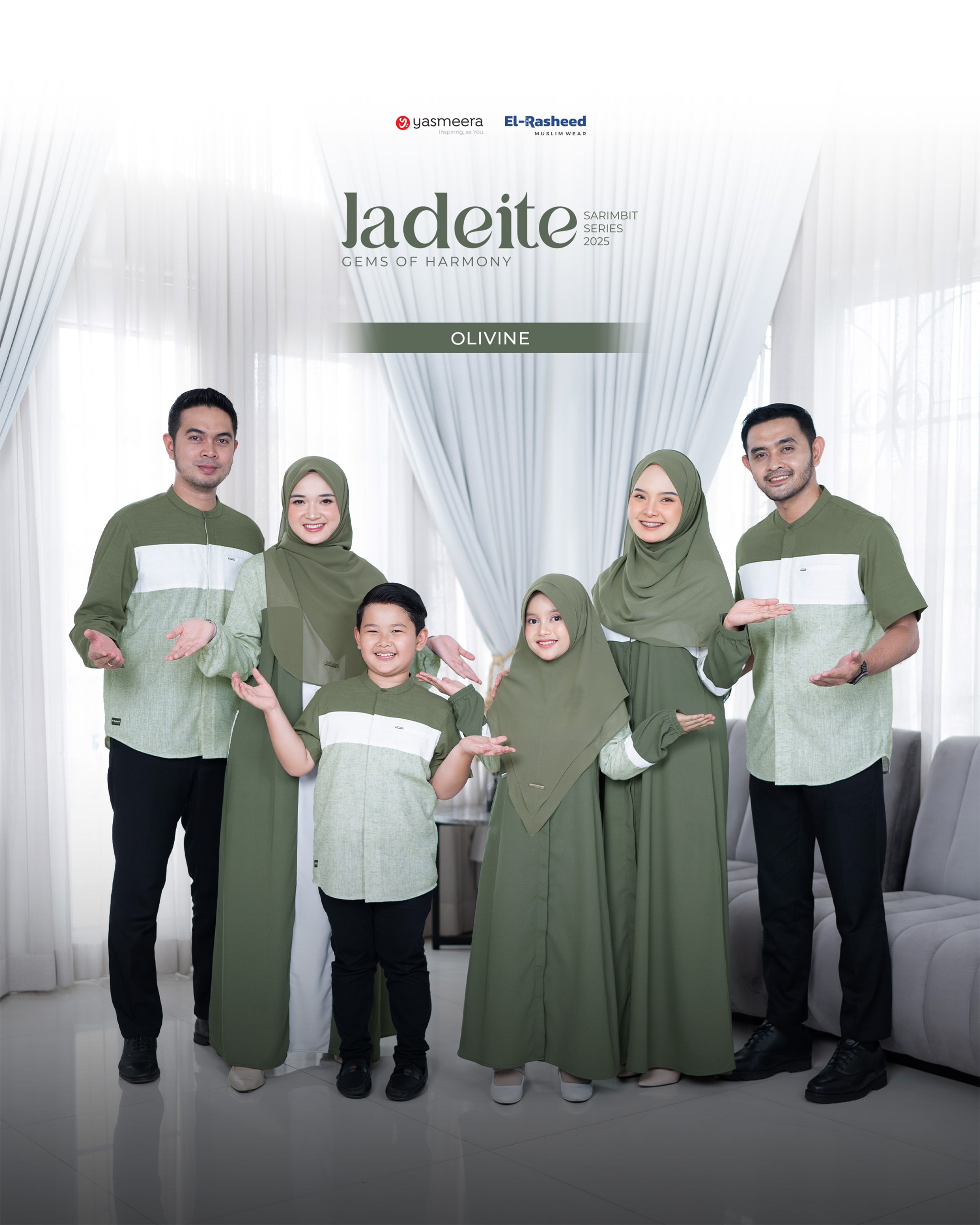 Yasmeera - SARIMBIT 2025 JADEITE SERIES WARNA OLIVINE thumb 9
