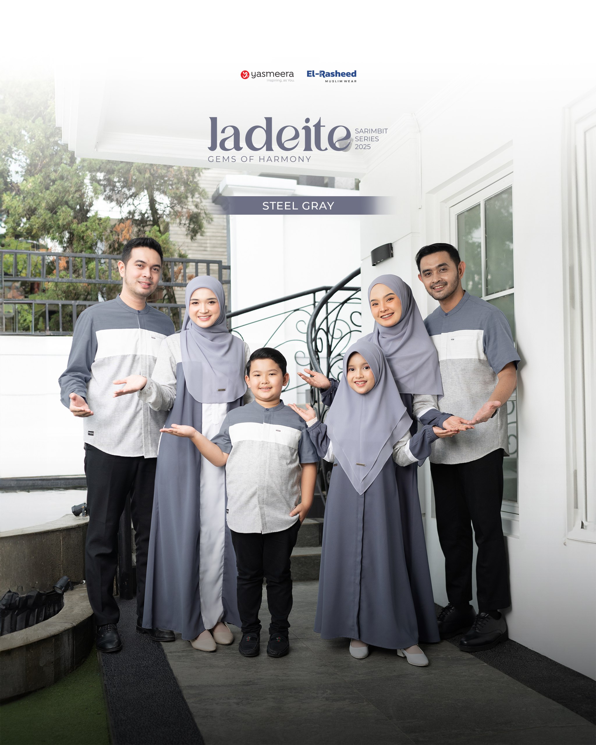 Yasmeera - SARIMBIT 2025 JADEITE SERIES WARNA STEEL GRAY thumb 10