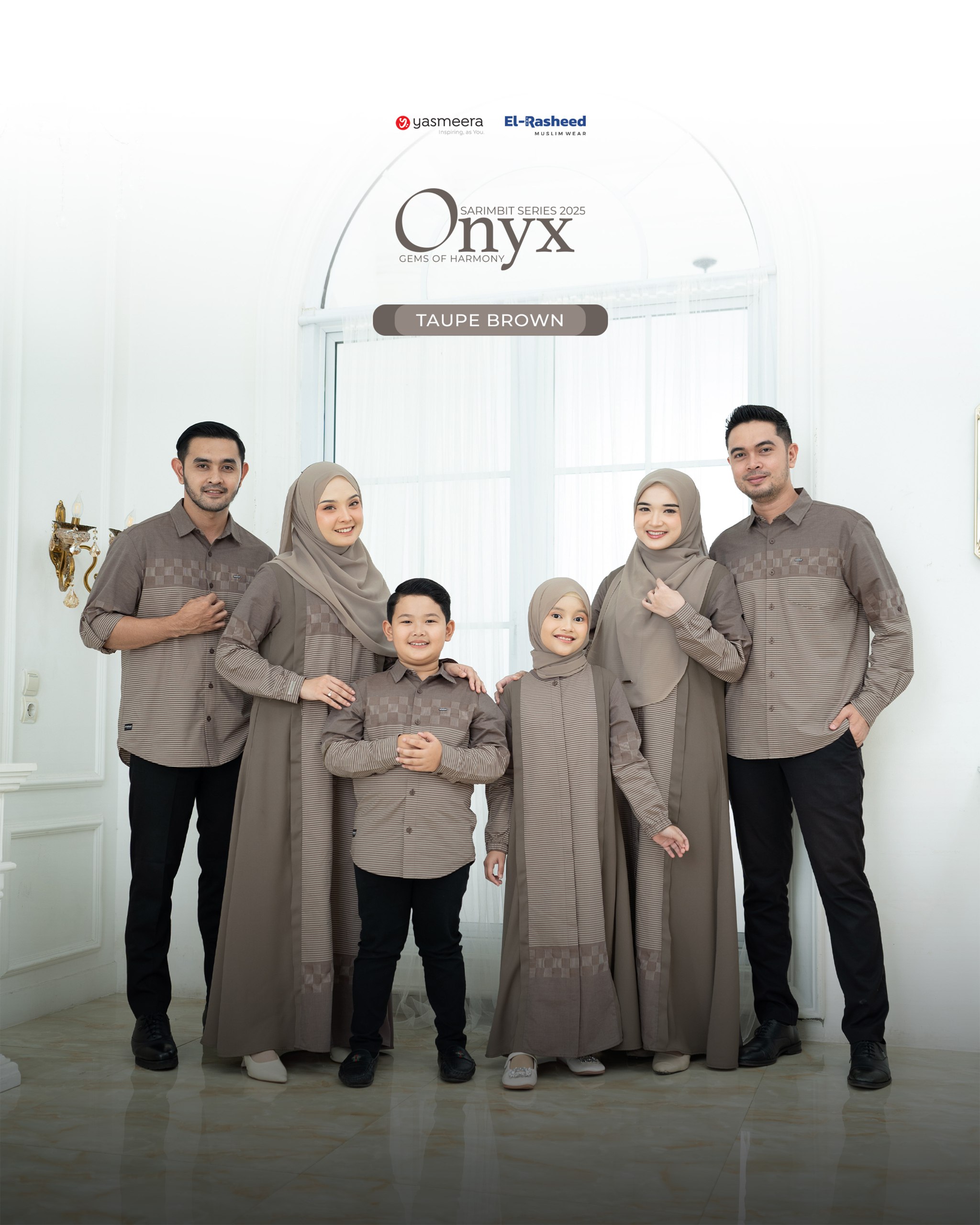 Yasmeera - SARIMBIT 2025 ONYX SERIES WARNA TAUPE BROWN thumb 7