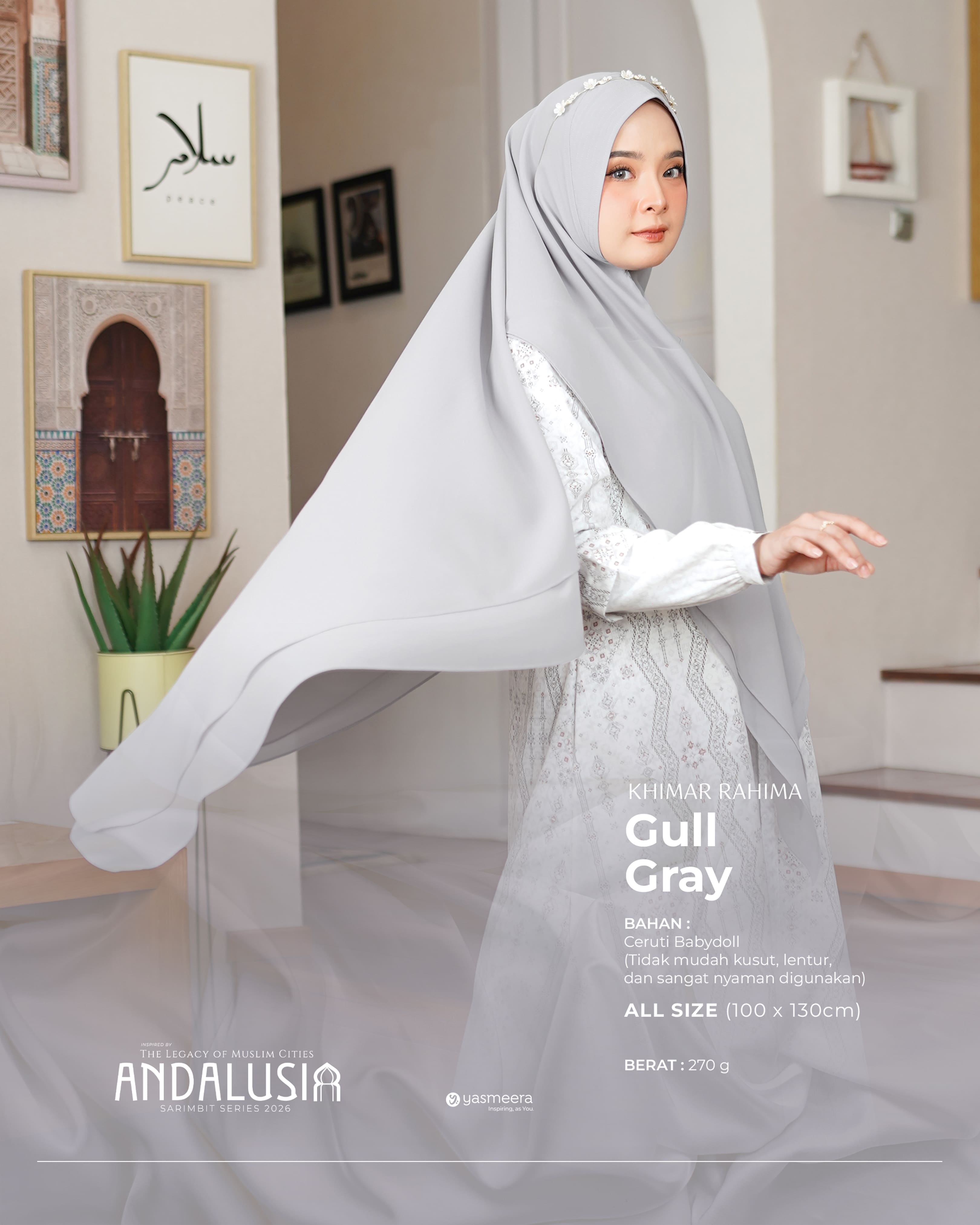 Yasmeera - KHIMAR & PASHMINA SARIMBIT 2026 (ANDALUSIA) thumb 14