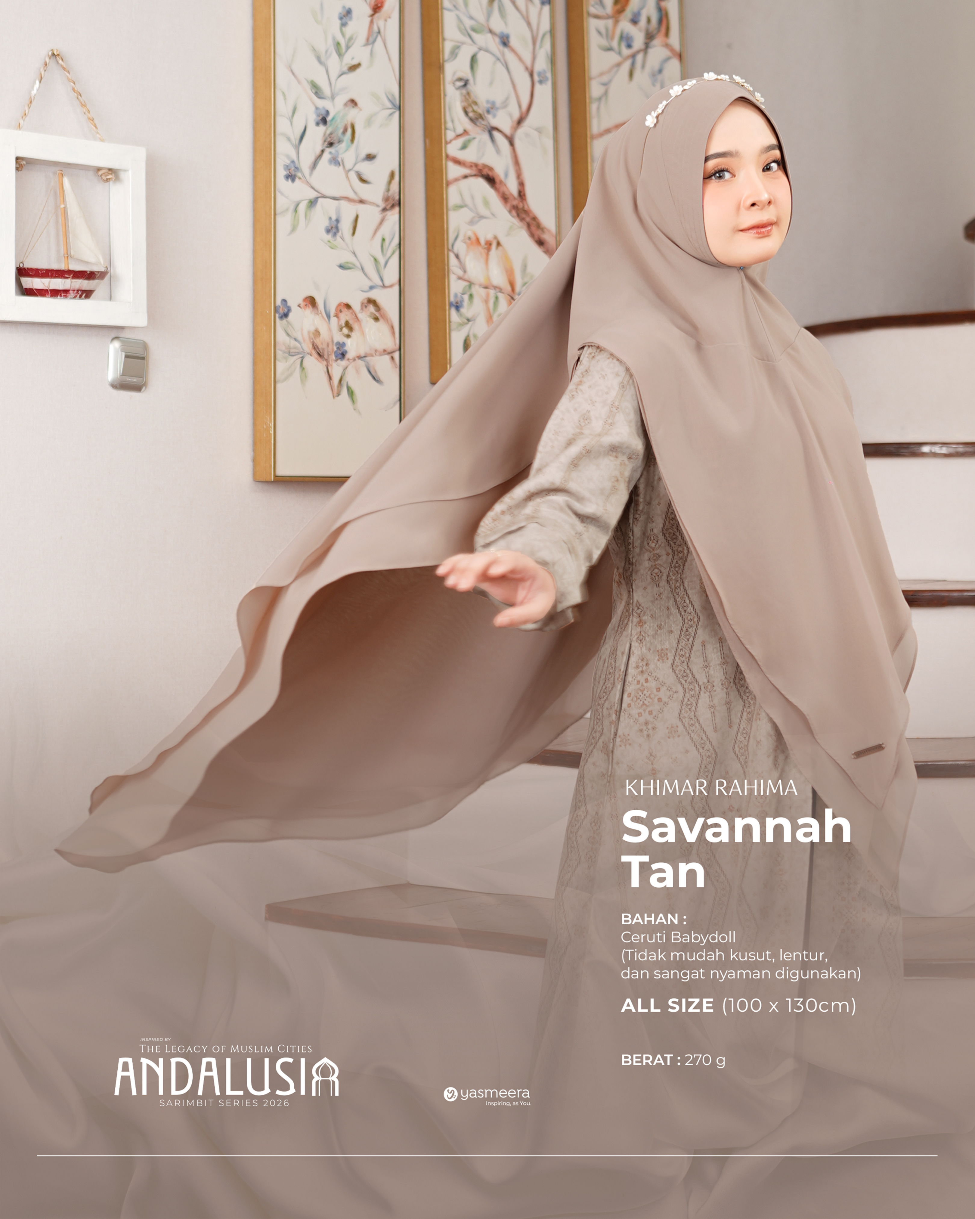 Yasmeera - KHIMAR & PASHMINA SARIMBIT 2026 (ANDALUSIA)