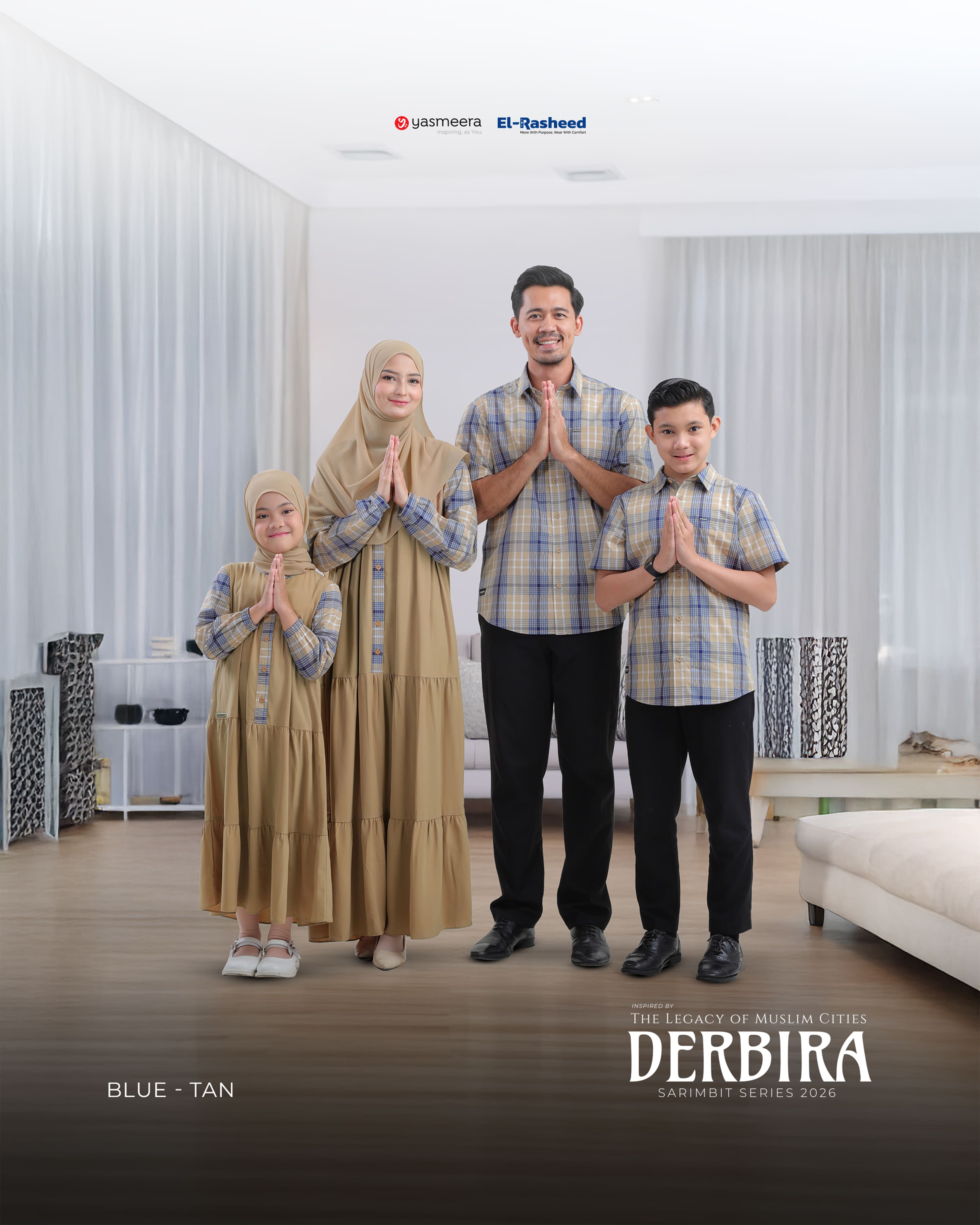 Yasmeera - DERBIRA SERIES - BLUE-TAN thumb 13