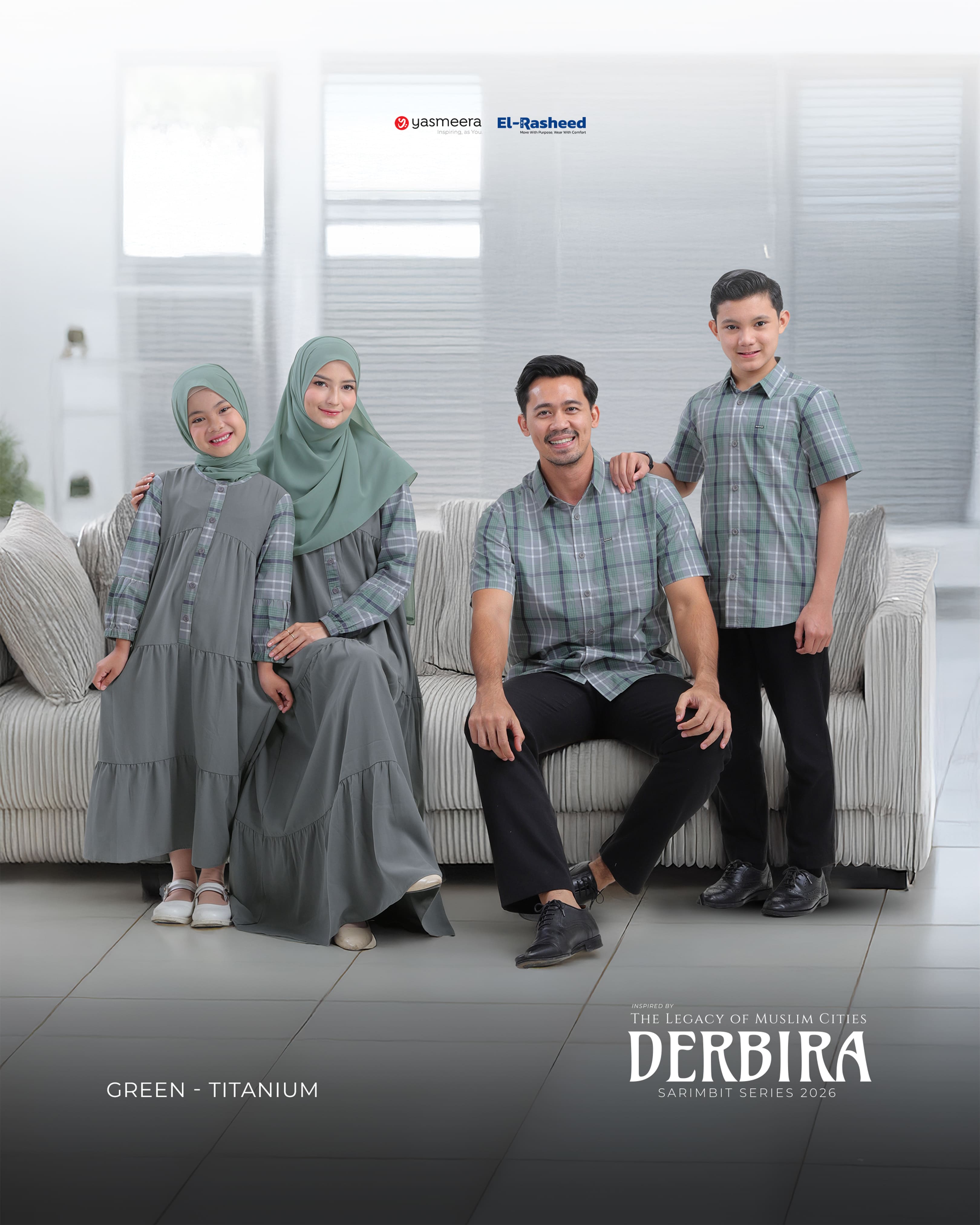 Yasmeera - DERBIRA SERIES - GREEN-TITANIUM thumb 13