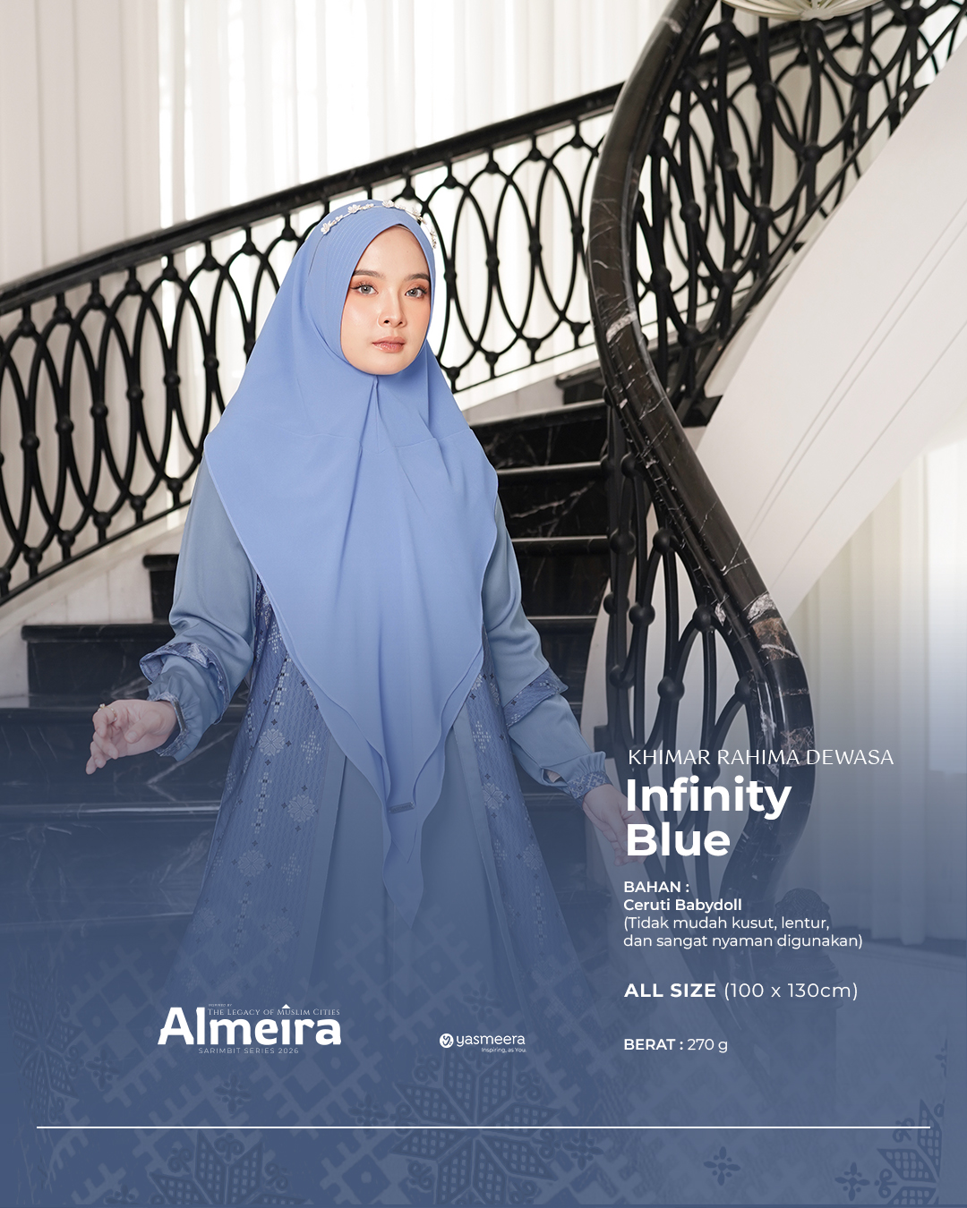 Yasmeera - KHIMAR & PASHMINA SARIMBIT 2026 VOL 3 (ALMEIRA,  MADINARA) thumb 14