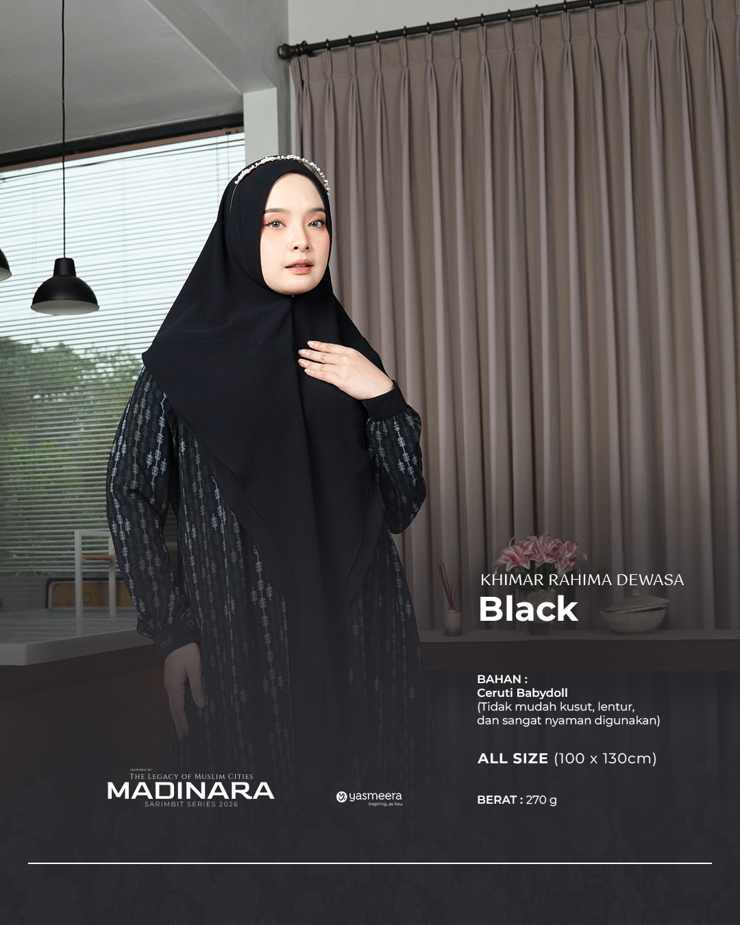 Yasmeera - KHIMAR & PASHMINA SARIMBIT 2026 VOL 4 (MADINARA) thumb 7
