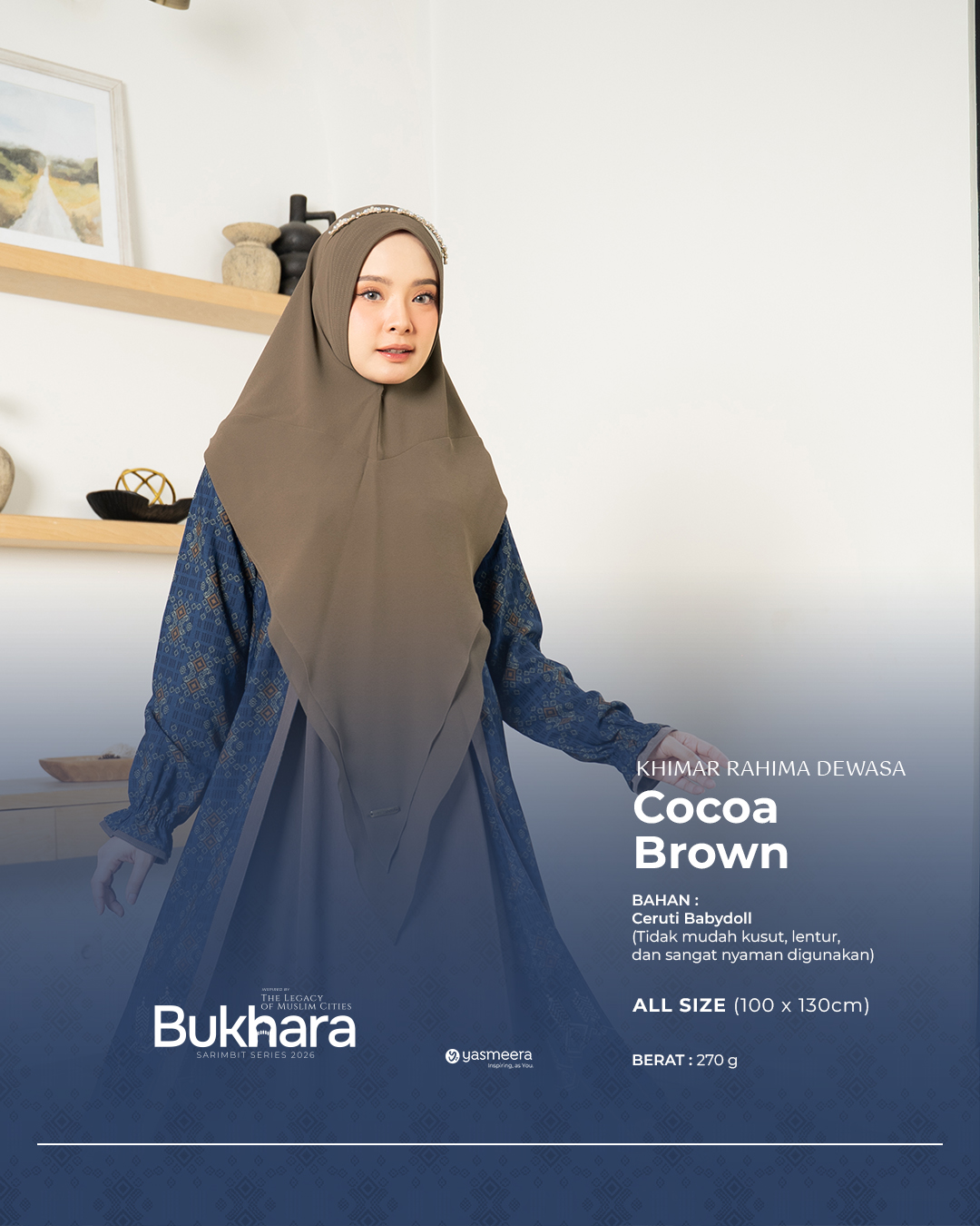 Yasmeera - KHIMAR & PASHMINA SARIMBIT 2026 (BUKHARA) thumb 9