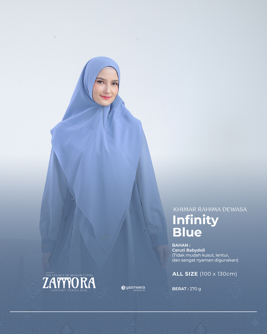 Yasmeera - KHIMAR & PASHMINA SARIMBIT 2026 (ZAMORA) thumb 9
