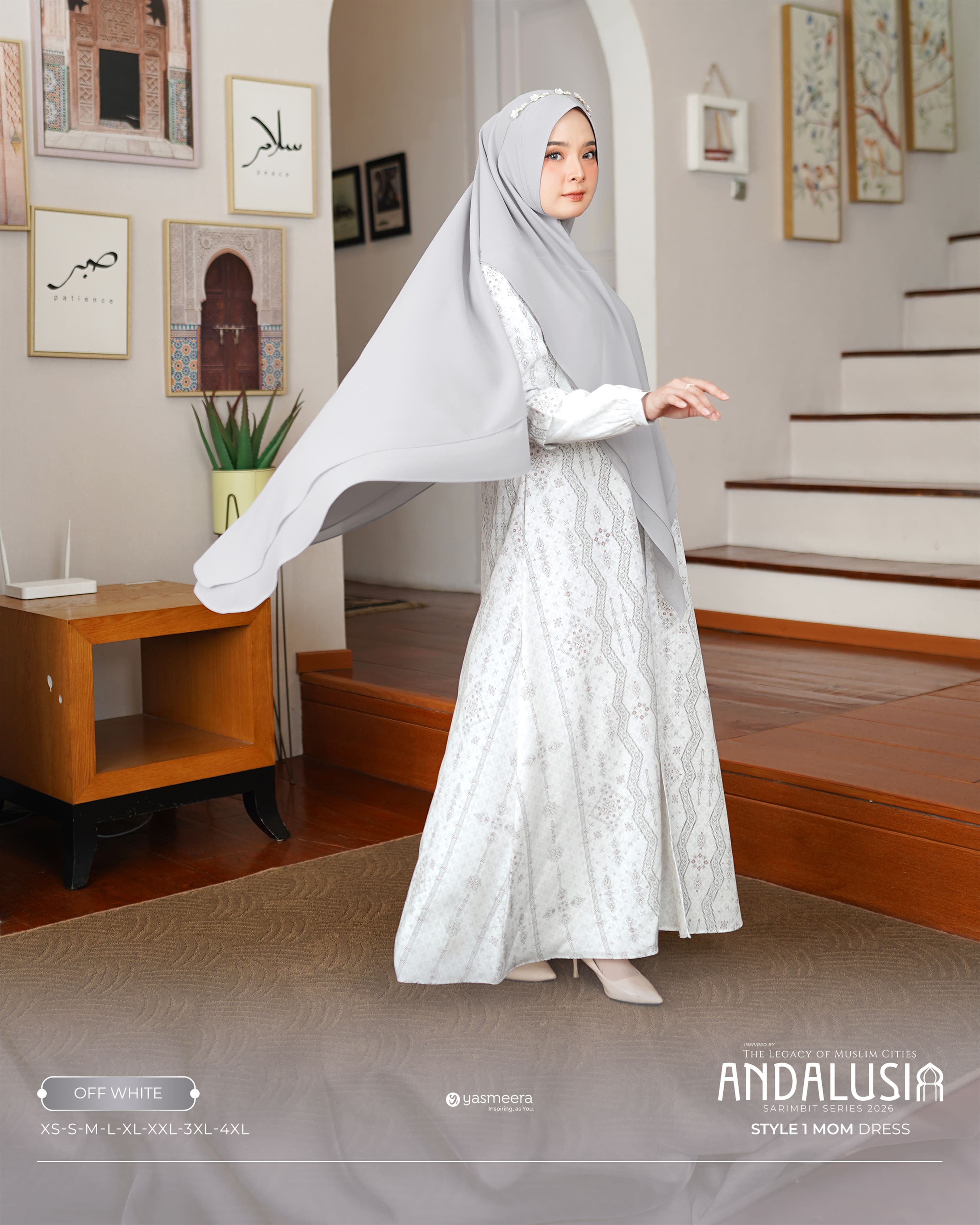 Yasmeera - GAMIS ANDALUSIA STYLE 1 DEWASA GRADE B thumb 45