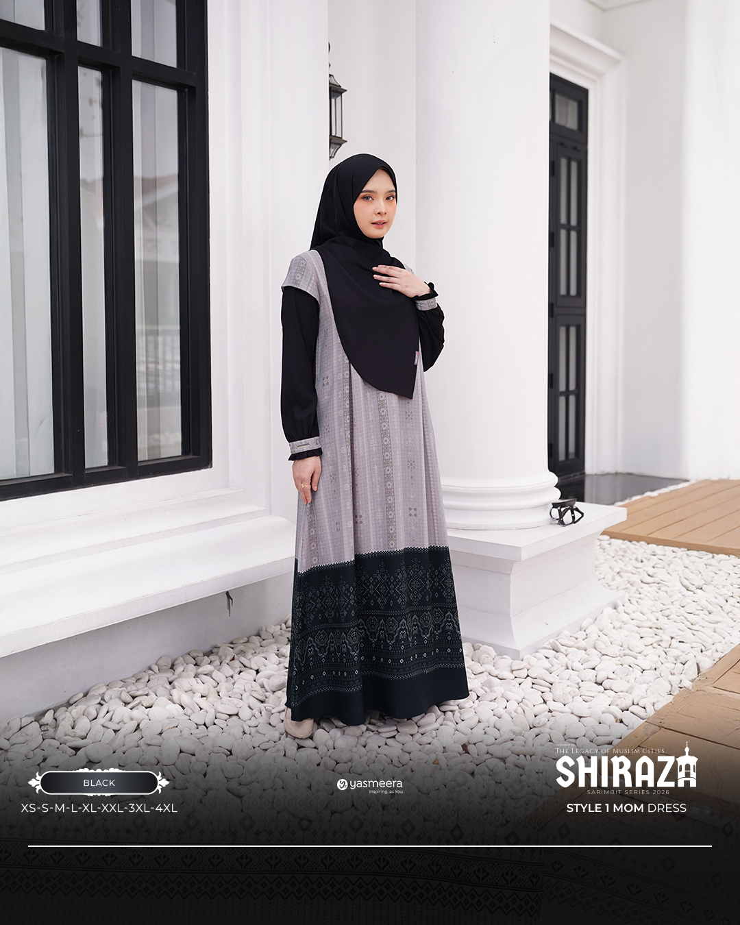Yasmeera - GAMIS SHIRAZA STYLE 1 DEWASA GRADE B