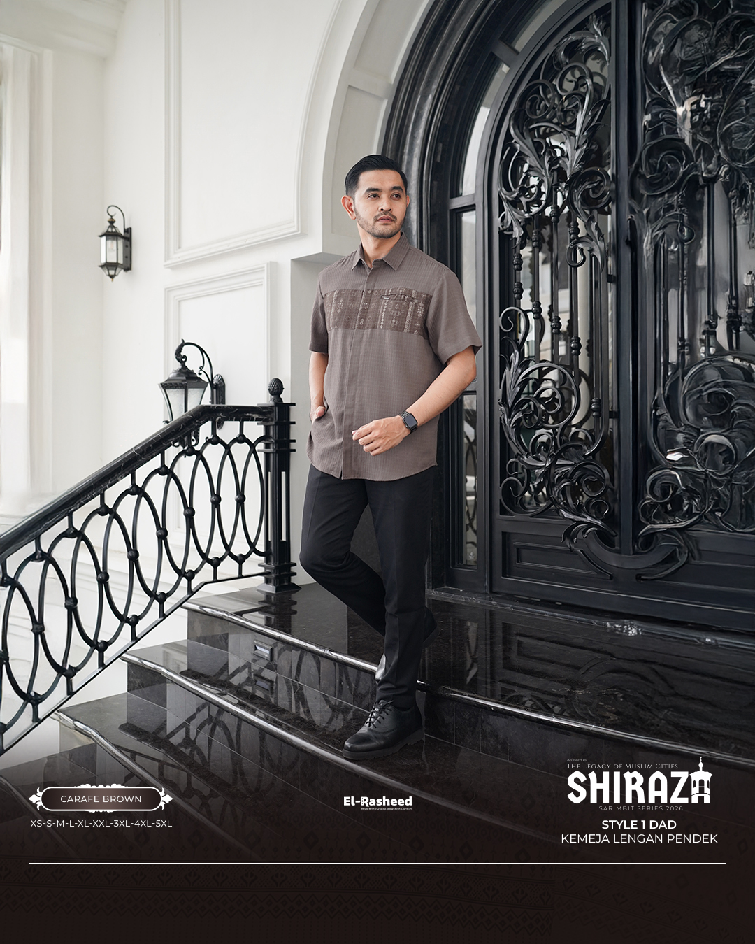 Yasmeera - KEMEJA SHIRAZA LENGAN PENDEK DEWASA GRADE B