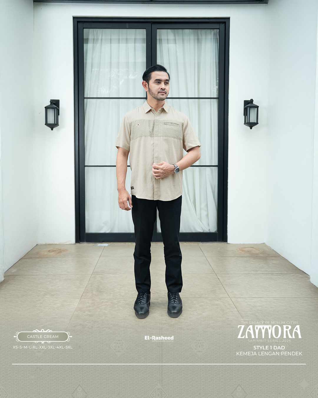 Yasmeera - KEMEJA ZAMORA LENGAN PENDEK DEWASA GRADE B
