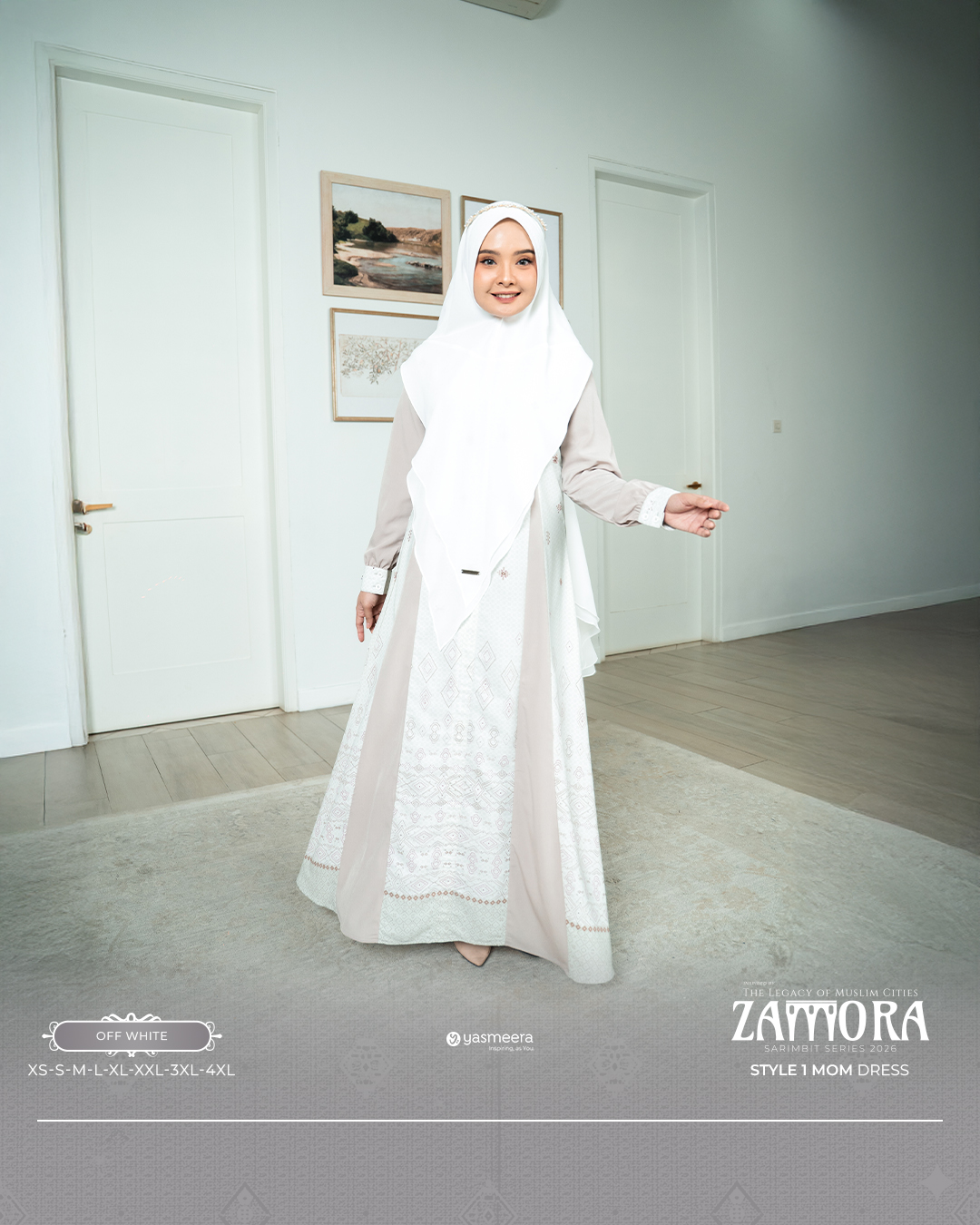 Yasmeera - GAMIS ZAMORA STYLE 1 DEWASA GRADE B thumb 27