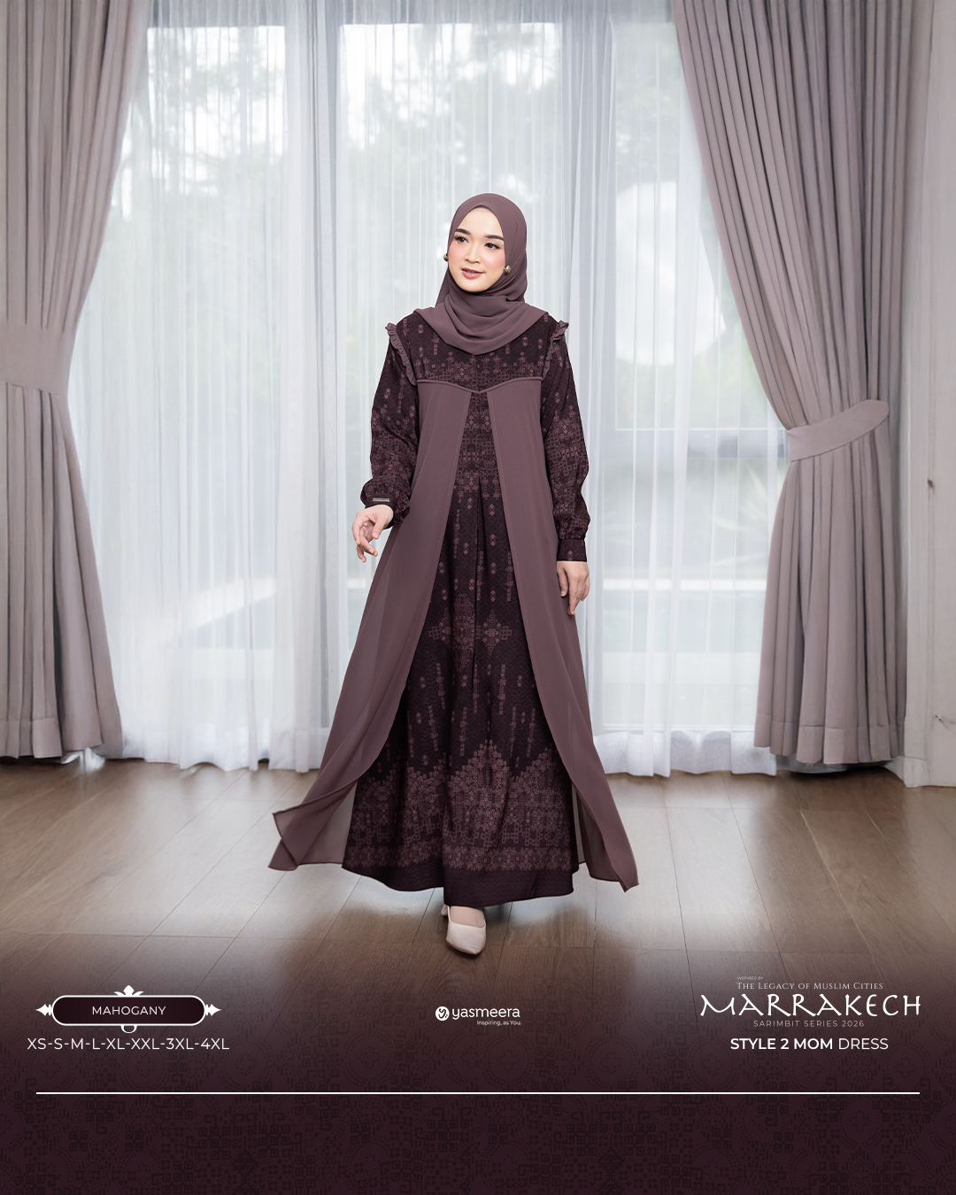 Yasmeera - GAMIS MARRAKECH STYLE 2 DEWASA GRADE B thumb 43