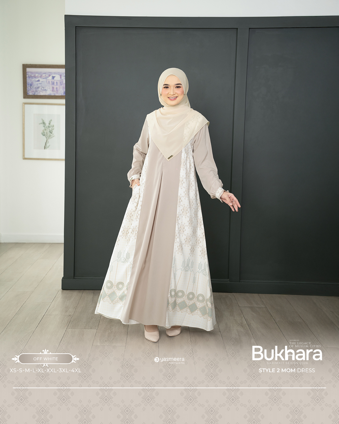 Yasmeera - GAMIS BUKHARA STYLE 2 DEWASA GRADE B thumb 55