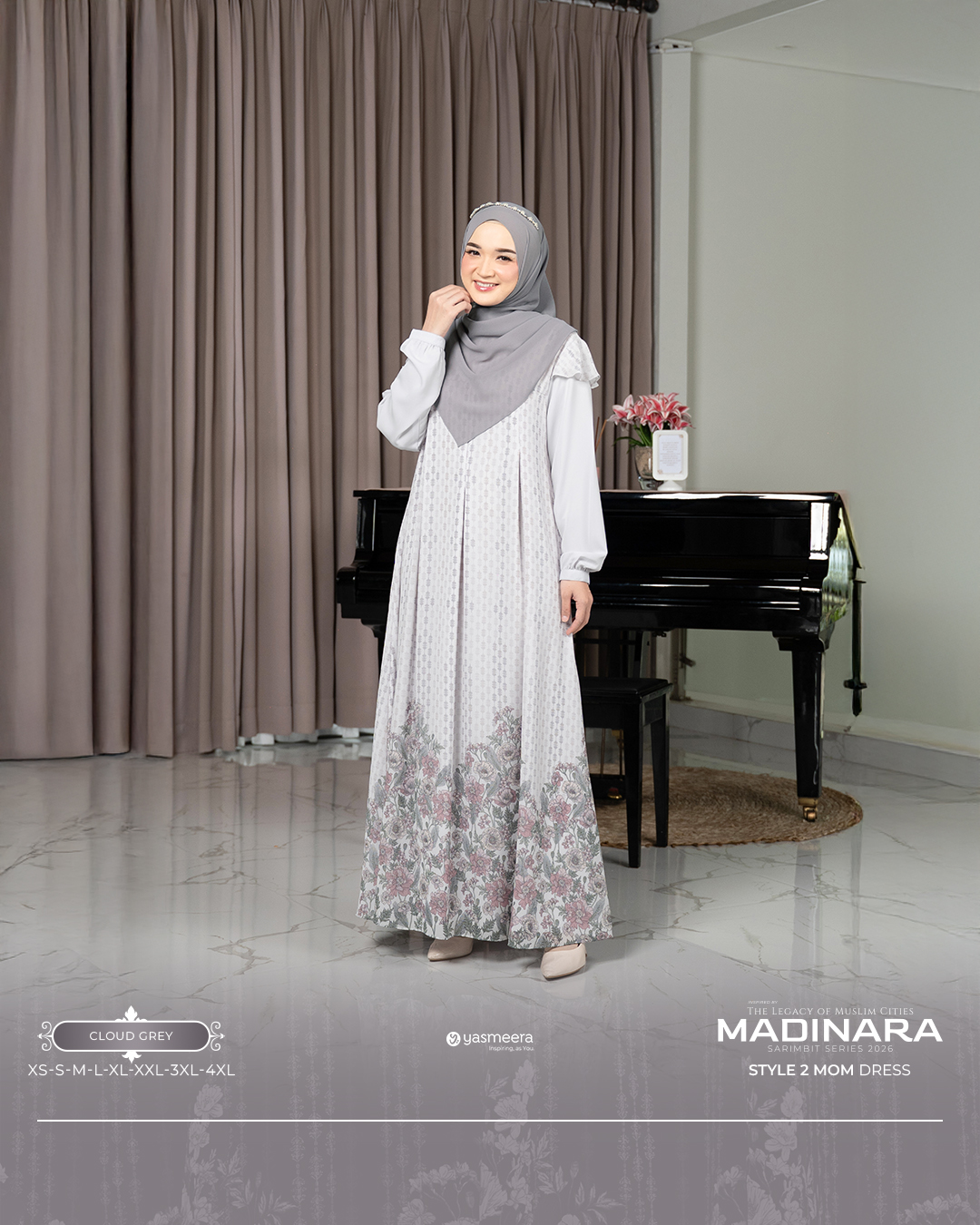 Yasmeera - GAMIS MADINARA STYLE 2 DEWASA GRADE B thumb 57