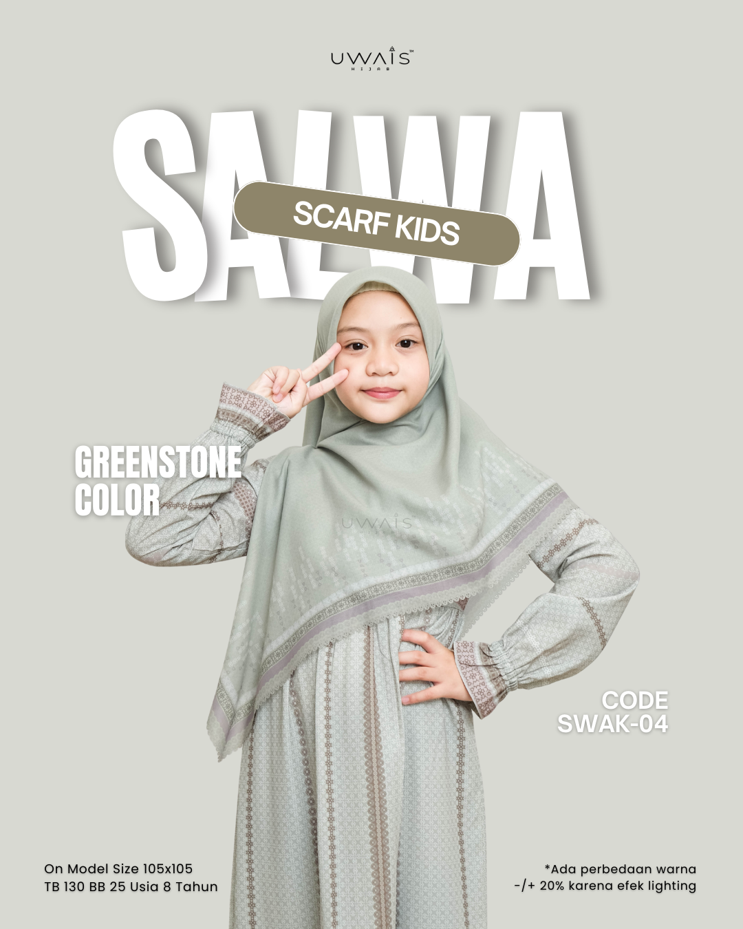 Uwais - Embun Jiwa Series Salwa Scarf Kid thumb 2