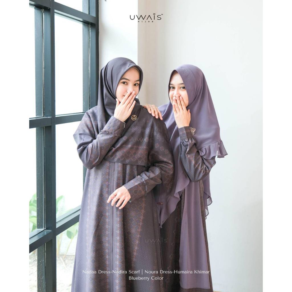 Uwais - Laa Tansa Series Sarimbit 2025 Blueberry Family Set Keluarga Baju Lebaran Muslim thumb 2