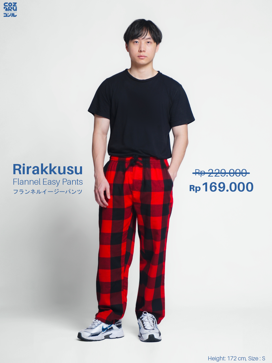 Celana Panjang Flannel Pria ‘Rirakkusu’ by Coziru